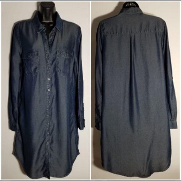 Parasuco long denim shirt/dress - Picture 1 of 4